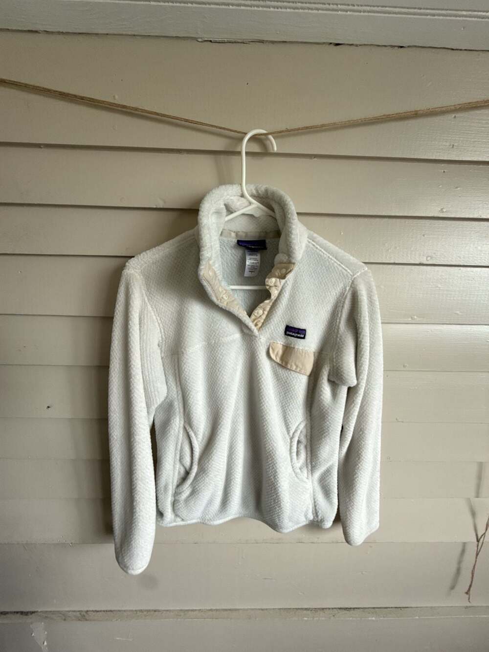 Patagonia Re-Tool Snap-T Pullover Size S White